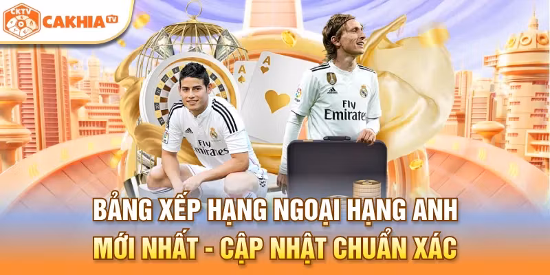 Bảng xếp hạng Ngoại Hạng Anh mới nhất cập nhật chuẩn xác
