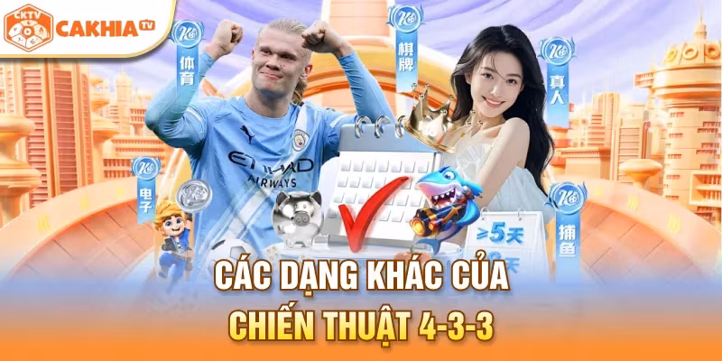 Các dạng khác của chiến thuật 4-3-3