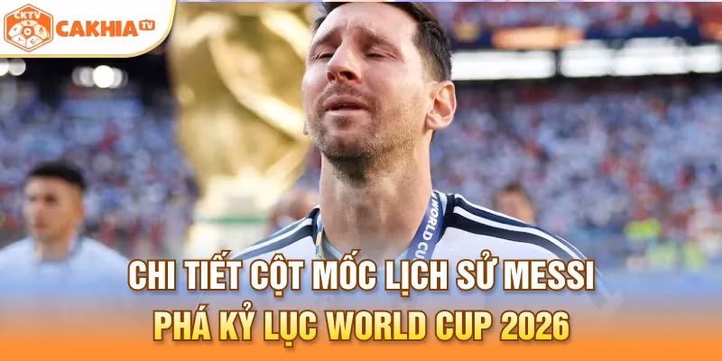 Chi tiết cột mốc lịch sử Messi phá kỷ lục World Cup 2026 