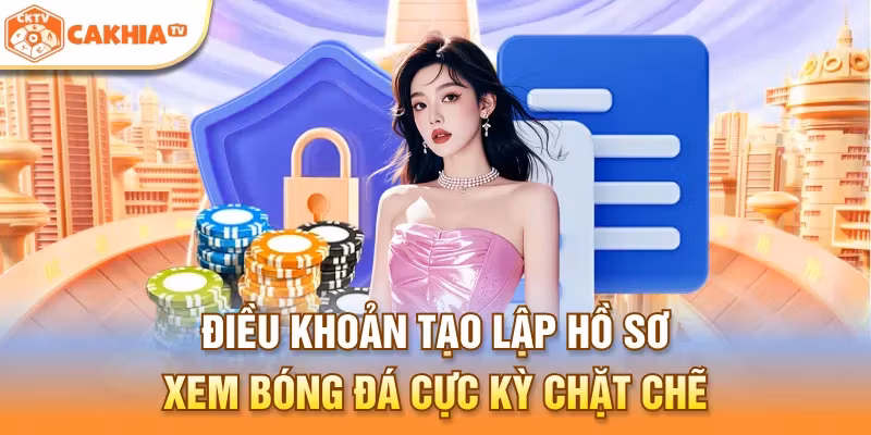 Điều khoản tạo lập hồ sơ xem bóng đá cực kỳ chặt chẽ